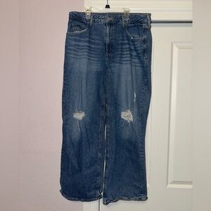 Old Navy Extra High Rise Wide Leg Jeans, size 16